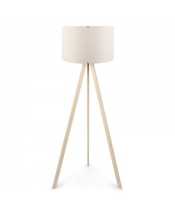 Φωτιστικό δαπέδου PWL-1060 pakoworld Ε27 φυσικό-κρεμ Φ38x140εκ