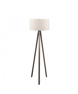 Φωτιστικό δαπέδου PWL-1059 pakoworld Ε27 καρυδί-μπεζ Φ38x140εκ