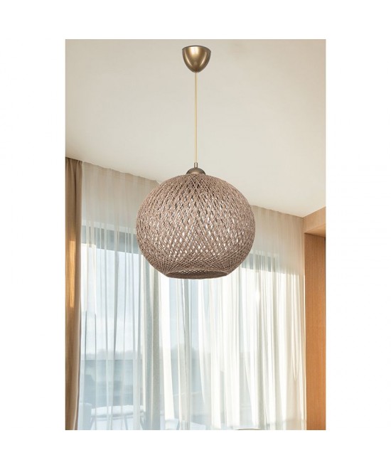 Φωτιστικό οροφής μονόφωτο Leshia pakoworld Ε27 καφέ Φ38x38εκ Φωτιστικό οροφής μονόφωτο Leshia pakoworld Ε27 καφέ Φ38x38εκ