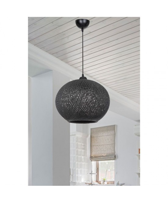 Φωτιστικό οροφής μονόφωτο Leshia pakoworld Ε27 μαύρο Φ38x75εκ Φωτιστικό οροφής μονόφωτο Leshia pakoworld Ε27 μαύρο Φ38x75εκ