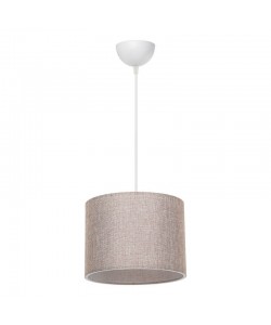 Φωτιστικό οροφής μονόφωτο PWL-1115 pakoworld Ε27 μπεζ-λευκό Φ22x16,5εκ