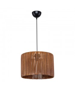 Φωτιστικό οροφής μονόφωτο PWL-1117 pakoworld Ε27 καφέ Φ30.5x20εκ