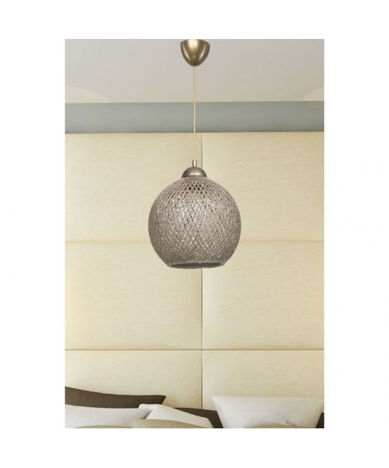 Φωτιστικό οροφής μονόφωτο Leshia pakoworld Ε27 καφέ Φ26x26εκ Φωτιστικό οροφής μονόφωτο Leshia pakoworld Ε27 καφέ Φ26x26εκ