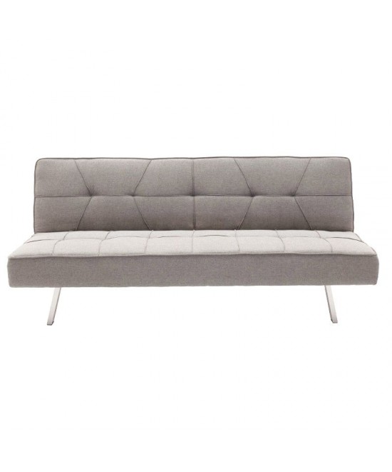 Καναπές-κρεβάτι Travis pakoworld 3θέσιος ύφασμα γκρι 175x83x74εκ