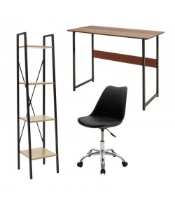 Φοιτητικό πακέτο επίπλων γραφείου Uni 3 pakoworld σετ 3 τμχ