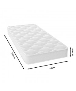 Στρώμα Fix Pad Chic Strom μονής όψης 18-19cm 90x200εκ Στρώμα Fix Pad Chic Strom μονής όψης 18-19cm 90x200εκ