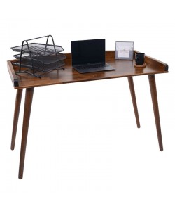 Γραφείο εργασίας Brady pakoworld φυσικό ξύλο πεύκου καρυδί 119x59x75εκ