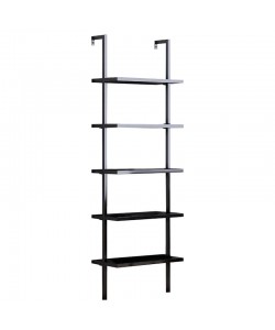 Βιβλιοθήκη Harris pakoworld μαύρο 70x22x200εκ