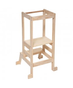 Παιδικός πύργος παρατήρησης Montessori pakoworld φυσικό 51x51x90εκ