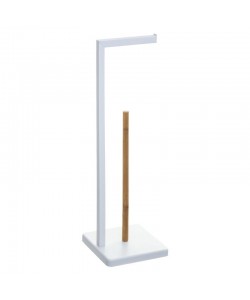 Χαρτοθήκη μπάνιου Nature pakoworld λευκό 20x20x64.5εκ