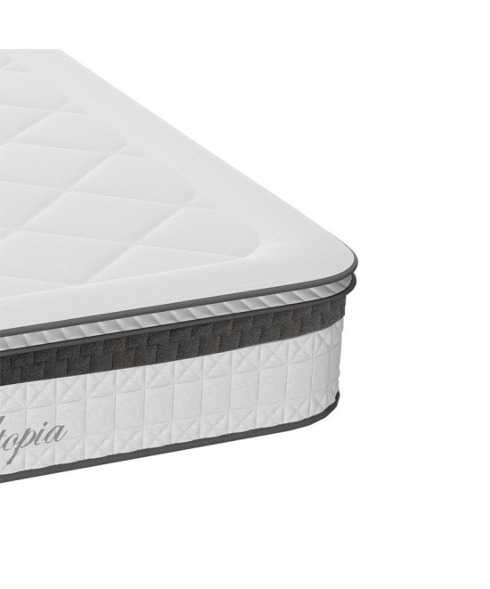 Στρώμα Utopia pakoworld pocket spring με ανώστρωμα aloe vera 30-32cm 140x200εκ Στρώμα Utopia pakoworld pocket spring με ανώστρωμα aloe vera 30-32cm 140x200εκ