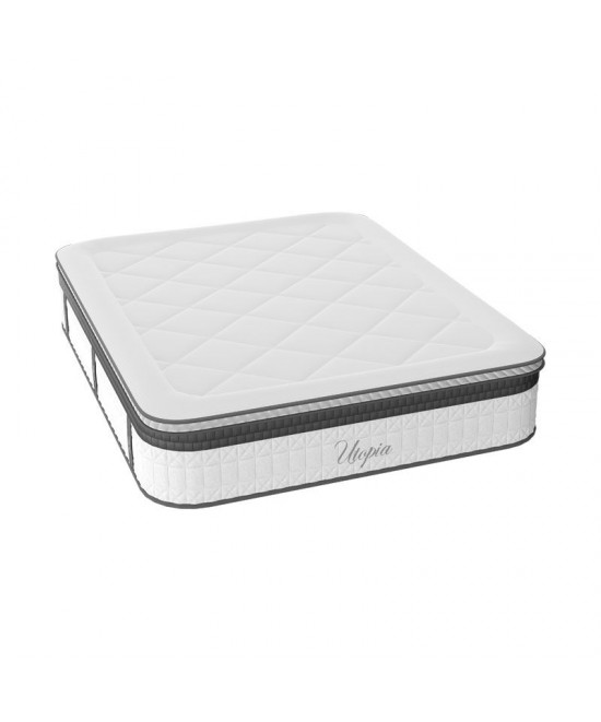 Στρώμα Utopia pakoworld pocket spring με ανώστρωμα aloe vera 30-32cm 140x200εκ Στρώμα Utopia pakoworld pocket spring με ανώστρωμα aloe vera 30-32cm 140x200εκ