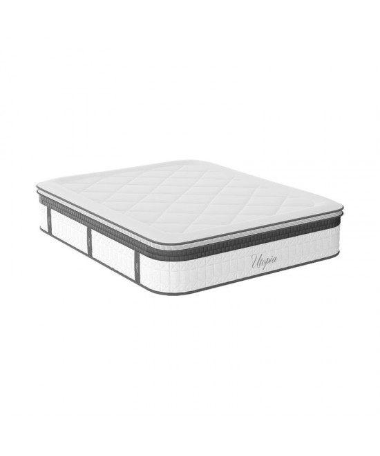 Στρώμα Utopia pakoworld pocket spring με ανώστρωμα aloe vera 30-32cm 140x200εκ Στρώμα Utopia pakoworld pocket spring με ανώστρωμα aloe vera 30-32cm 140x200εκ
