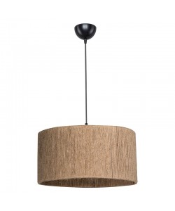 Φωτιστικό οροφής μονόφωτο PWL-1184 pakoworld Ε27 καφέ Φ40x20εκ