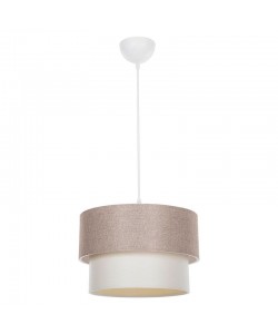 Φωτιστικό οροφής μονόφωτο PWL-1194 pakoworld Ε27 μπεζ Φ30x19εκ