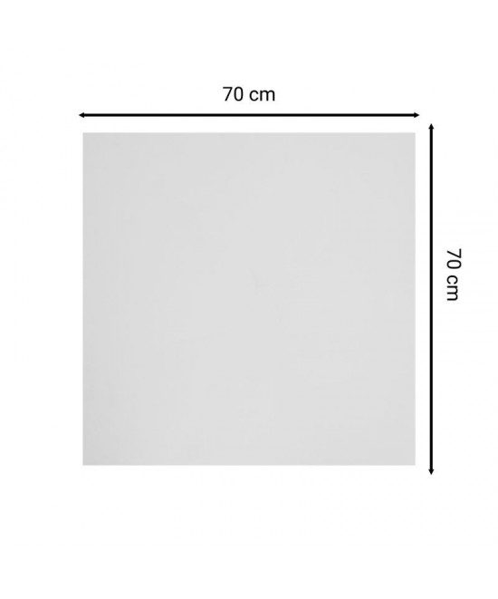 Επιφάνεια τραπεζιού Melody pakoworld HPL λευκό μαρμάρου 70x70εκ πάχους 12mm