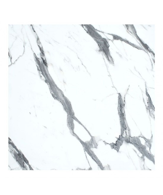 Επιφάνεια τραπεζιού Melody pakoworld HPL λευκό μαρμάρου 70x70εκ πάχους 12mm