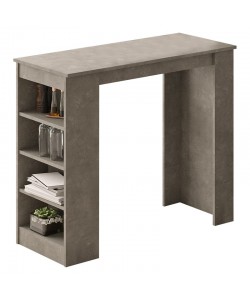 Τραπέζι μπαρ Riff pakoworld ανθρακί antique 120x51.5x101.5εκ