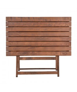 Τραπέζι Retto pakoworld μασίφ ξύλο οξιάς καρυδί εμποτισμού 80x60x72εκ