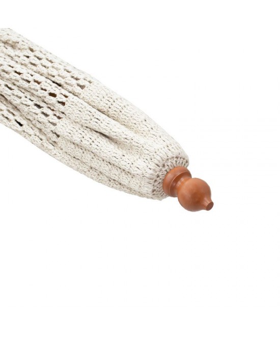 Ομπρέλα Brilie pakoworld ξύλο-μακραμέ Φ2.70x2.60 m εκρού Ομπρέλα Brilie pakoworld ξύλο-μακραμέ Φ2.70x2.60 m εκρού