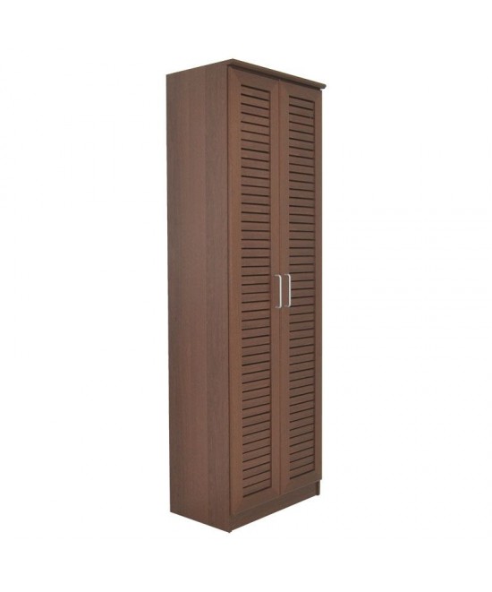 Παπουτσοθήκη-ντουλάπα SANTE pakoworld 21 ζευγών σε καρυδί 60x37x183εκ