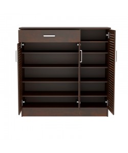 Παπουτσοθήκη-ντουλάπι SANTE pakoworld 30 ζεύγων χρώμα καρυδί 120x37x123εκ