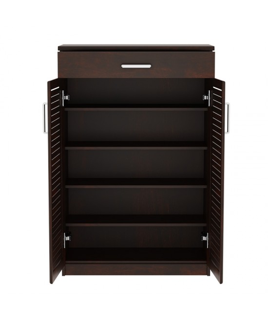 Παπουτσοθήκη-ντουλάπι SANTE pakoworld 20 ζεύγων χρώμα καρυδί 80x37x123εκ