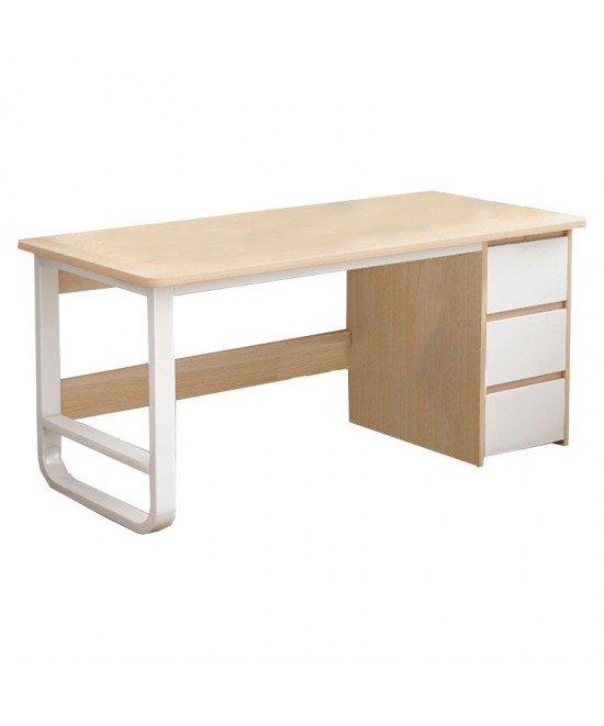 Γραφείο Salto pakoworld με συρταριέρα MDF φυσικό-λευκό 120x48x74εκ