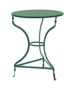 Τραπέζι Ζαππείου Noah pakoworld μεταλλικό πράσινο Φ58x72εκ