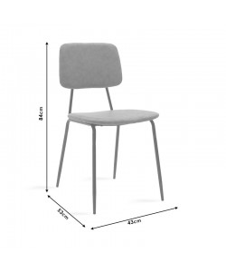 Καρέκλα Tania pakoworld ύφασμα ανθρακί antique-μαύρο πόδι Καρέκλα Tania pakoworld ύφασμα ανθρακί antique-μαύρο πόδι