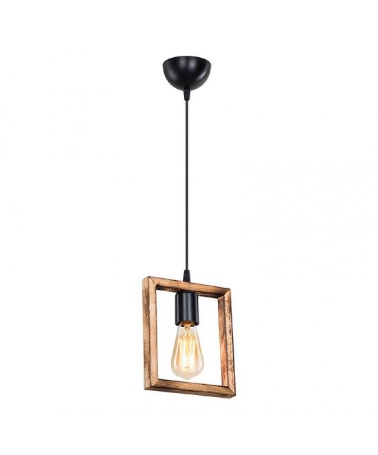 Φωτιστικό οροφής μονόφωτο Isolate pakoworld Ε27 καρυδί 18.5x3x24εκ Φωτιστικό οροφής μονόφωτο Isolate pakoworld Ε27 καρυδί 18.5x3x24εκ