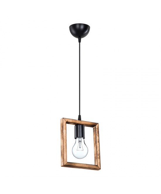 Φωτιστικό οροφής μονόφωτο Isolate pakoworld Ε27 καρυδί 18.5x3x24εκ Φωτιστικό οροφής μονόφωτο Isolate pakoworld Ε27 καρυδί 18.5x3x24εκ