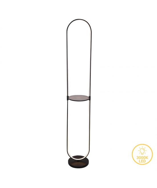 Φωτιστικό δαπέδου Reflect pakoworld LED μαύρο Φ26x165εκ Φωτιστικό δαπέδου Reflect pakoworld LED μαύρο Φ26x165εκ
