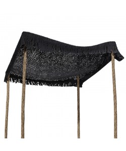 Δίχτυ σκίασης Roof pakoworld μακραμέ μαύρο 4x4m