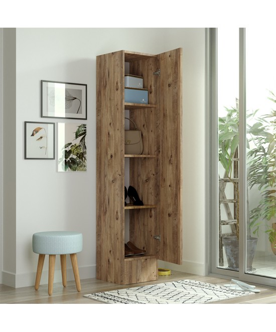 Ντουλάπι-στήλη Xara pakoworld sonoma 35.5x35.5x180εκ