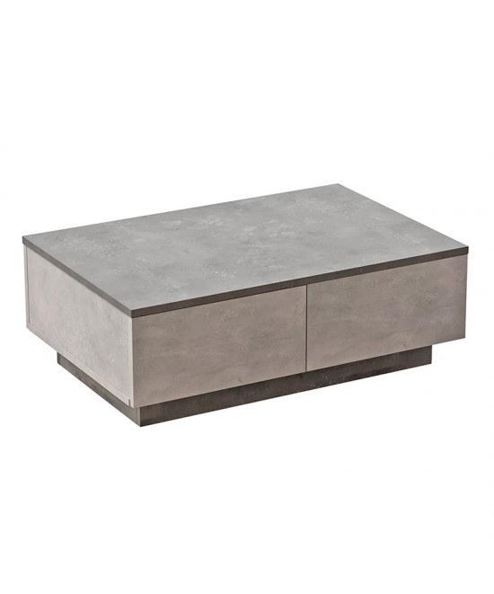 Τραπέζι σαλονιού Thunder pakoworld ανθρακί antique-γκρι antique 90x60x31.5εκ