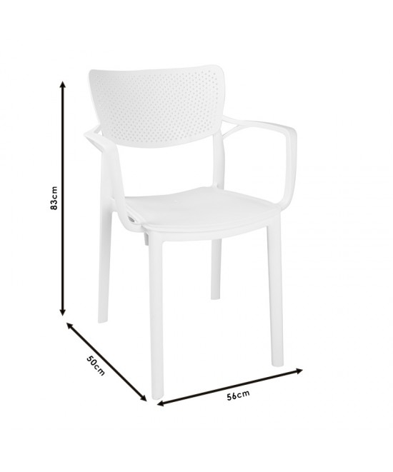 Πολυθρόνα Frontline pakoworld PP cappucino