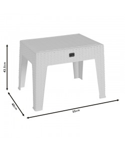 Τραπέζι Cosmic pakoworld PP cappucino 55x40x43.5εκ Τραπέζι Cosmic pakoworld PP cappucino 55x40x43.5εκ