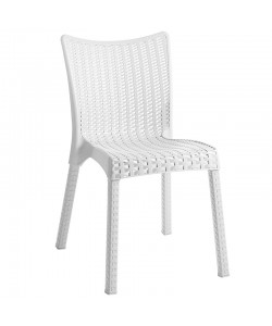 Καρέκλα Confident pakoworld PP λευκό