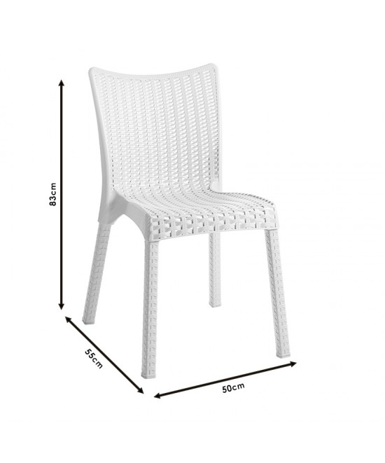 Καρέκλα Confident pakoworld PP cappucino