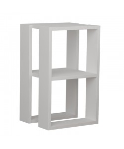 Κομοδίνο Passion pakoworld σε λευκή απόχρωση 34x30x55εκ