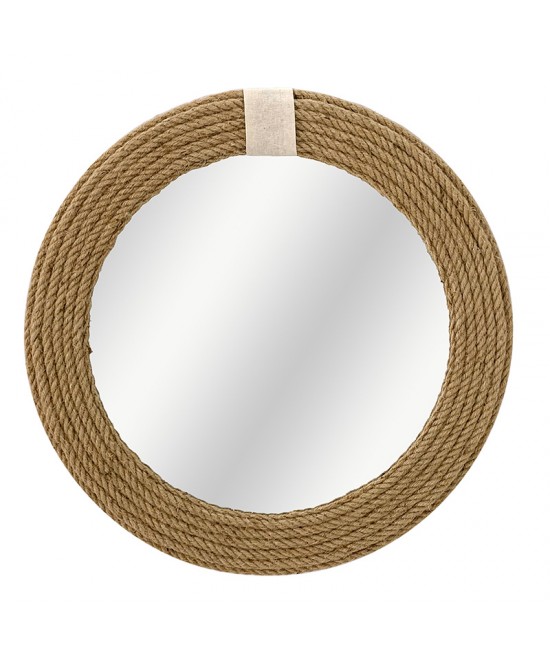Καθρέπτης Rope pakoworld φυσικό 60x2x60εκ