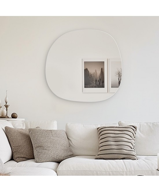 Καθρέπτης Frameless 1 pakoworld μαύρο 49x1.2x52εκ