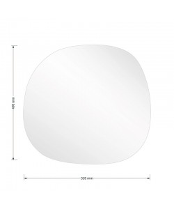 Καθρέπτης Frameless 1 pakoworld μαύρο 49x1.2x52εκ