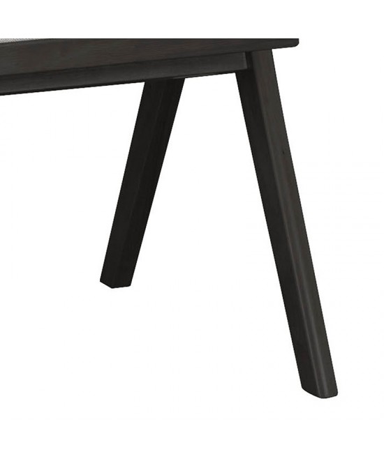 Πολυθρόνα Winslow pakoworld ξύλο rubberwood μαύρο-pvc rattan φυσικό-ύφασμα γκρι Πολυθρόνα Winslow pakoworld ξύλο rubberwood μαύρο-pvc rattan φυσικό-ύφασμα γκρι