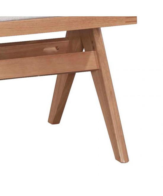 Καρέκλα Winslow pakoworld ξύλο rubberwood ανοικτό καρυδί-pvc rattan φυσικό-ύφασμα γκρι Καρέκλα Winslow pakoworld ξύλο rubberwood ανοικτό καρυδί-pvc rattan φυσικό-ύφασμα γκρι