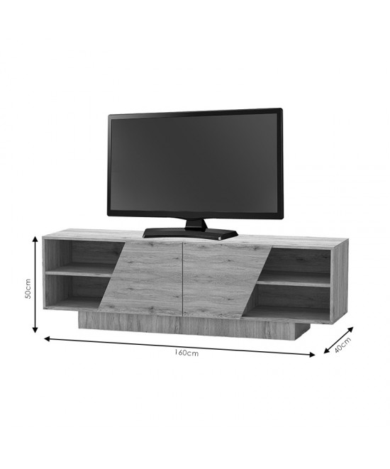 Έπιπλο τηλεόρασης Stevie pakoworld sonoma 160x40x50εκ