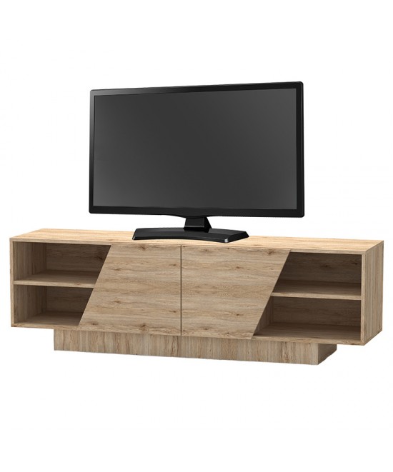 Έπιπλο τηλεόρασης Stevie pakoworld sonoma 160x40x50εκ