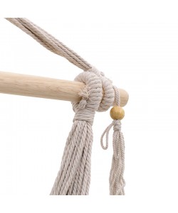 Αιώρα-κούνια κάθισμα Ambition pakoworld ύφασμα μπεζ 100x80x130εκ