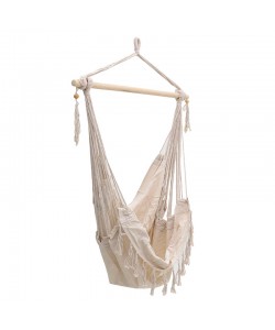 Αιώρα-κούνια κάθισμα Ambition pakoworld ύφασμα μπεζ 100x80x130εκ